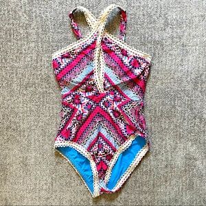 BECCA Printed One Piece Swimsuit